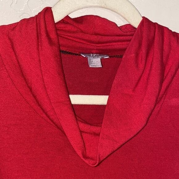 J.Jill wearever collection red long sleeve tunic top - Picture 2 of 9